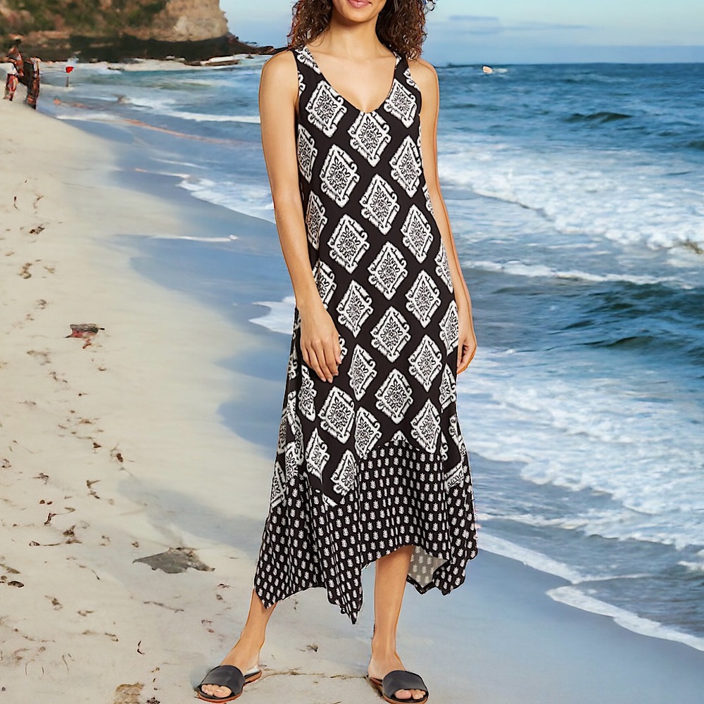 Tommy Bahama Taj Tiles Sleeveless Midi Dress